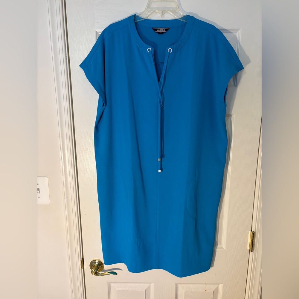 Land’s End Cyan Tee Dress